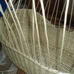 moses basket in white willow