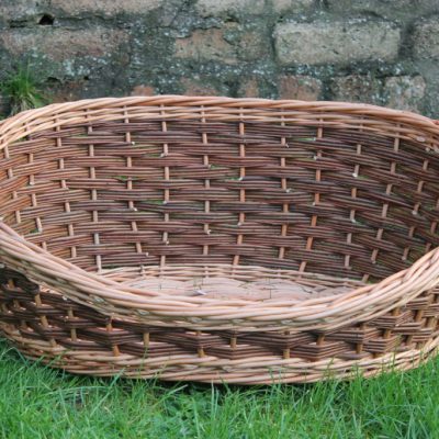 oval dog basket made in uk