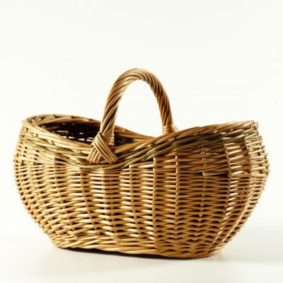 willow shopping basket made in uk