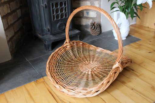 large willow flower basket