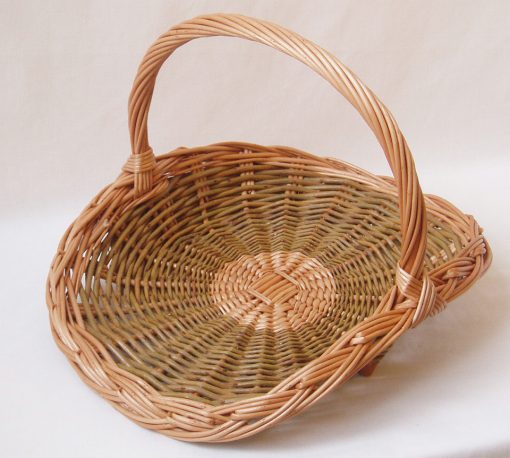 round flower basket