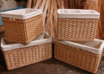 slewed weave baskets